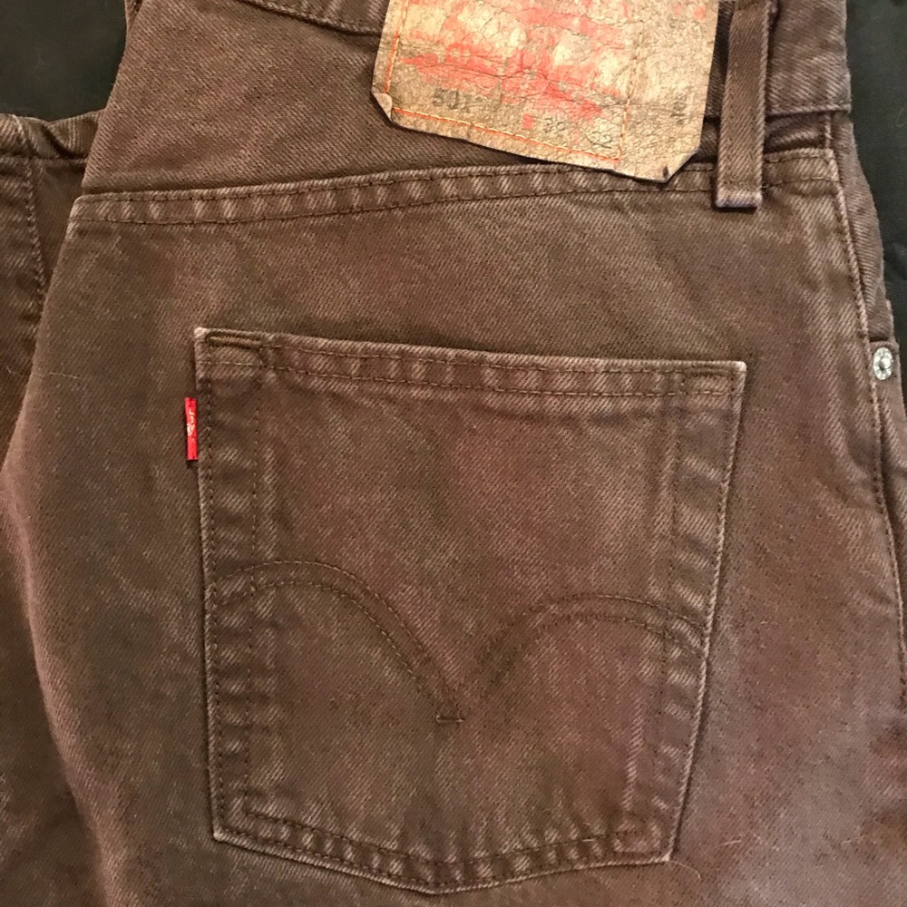 Brown Levi 501’s